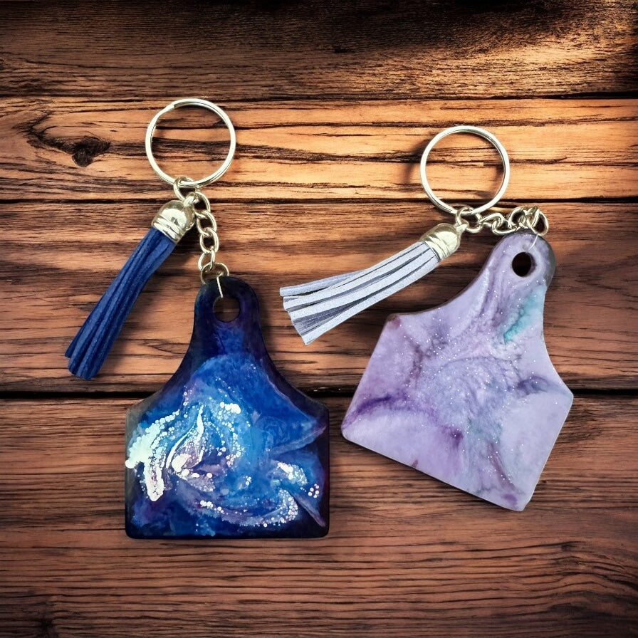 2.5"x3" Custom Ear Livestock Ear Tag Keychain