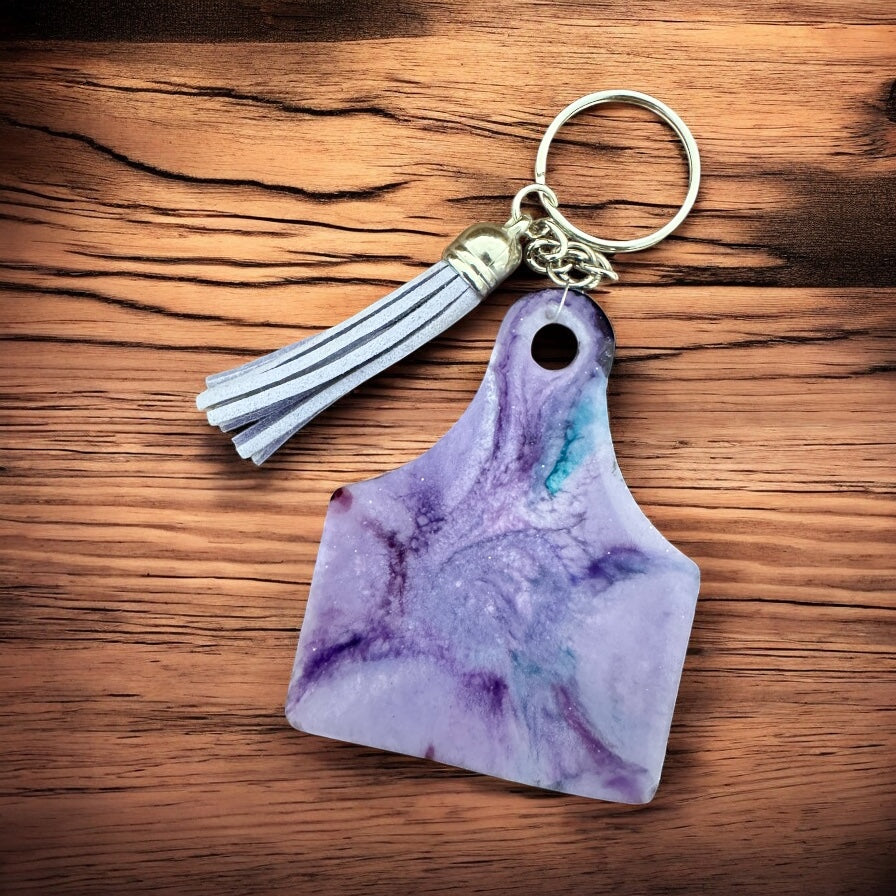 2.5"x3" Custom Ear Livestock Ear Tag Keychain