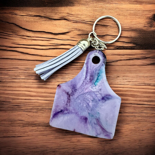 2.5"x3" Custom Ear Livestock Ear Tag Keychain